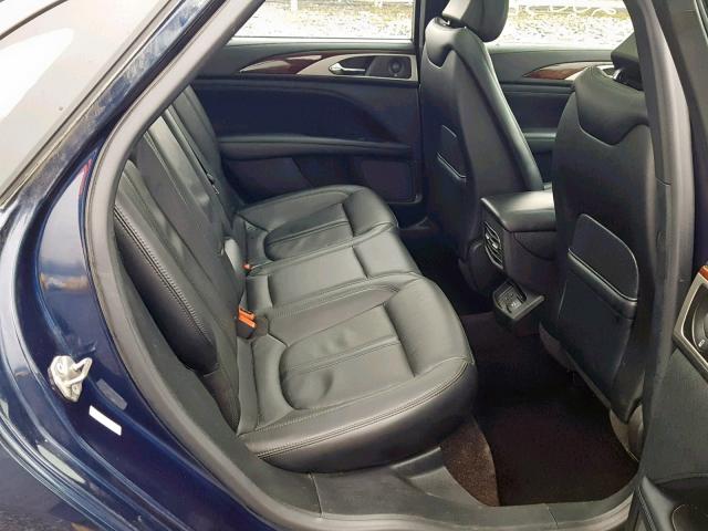 3LN6L5F9XHR601962 - 2017 LINCOLN MKZ RESERV ლურჯი ფოტო 6