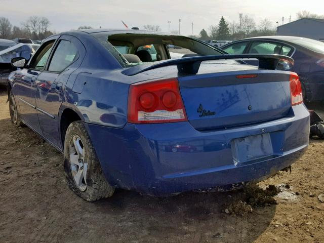 2B3CA3CV9AH287095 - 2010 DODGE CHARGER SX BLUE photo 3