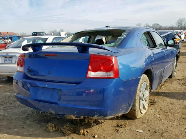 2B3CA3CV9AH287095 - 2010 DODGE CHARGER SX BLUE photo 4