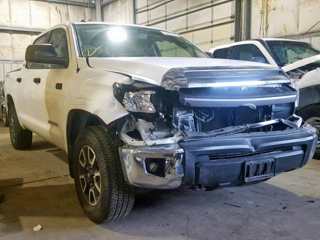 5TFDY5F14FX478221 - 2015 TOYOTA TUNDRA CRE WHITE photo 1