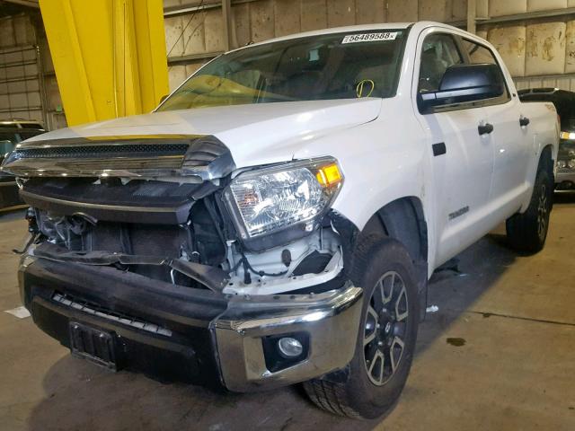 5TFDY5F14FX478221 - 2015 TOYOTA TUNDRA CRE WHITE photo 2