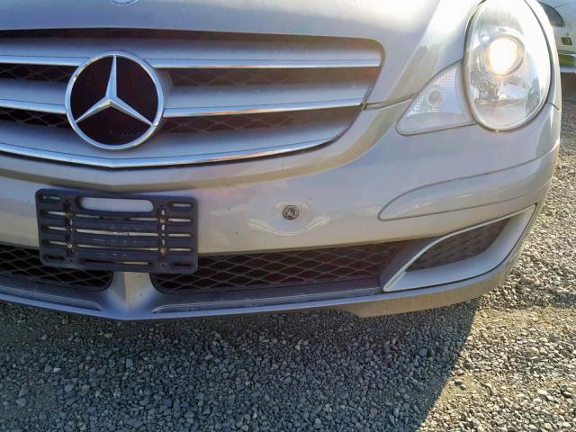 4JGCB65E77A036914 - 2007 MERCEDES-BENZ R 350 SILVER photo 9