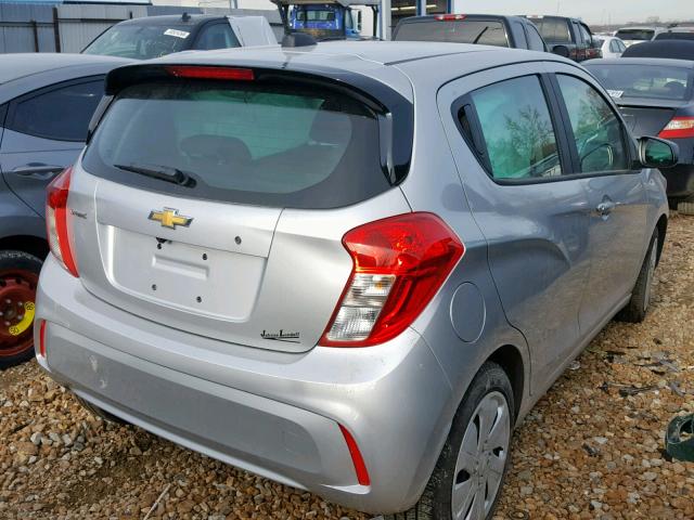 KL8CB6SA7JC478151 - 2018 CHEVROLET SPARK LS SILVER photo 4