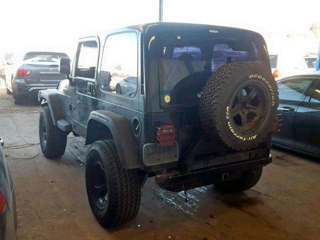 1J4FA49S41P331024 - 2001 JEEP WRANGLER / BLACK photo 3