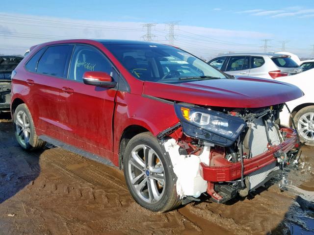 2FMPK4AP0JBB28181 - 2018 FORD EDGE SPORT RED photo 1