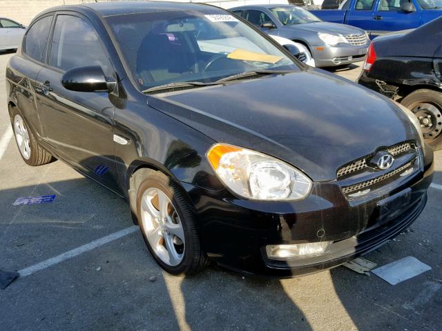 KMHCN36C67U051258 - 2007 HYUNDAI ACCENT SE BLACK photo 1