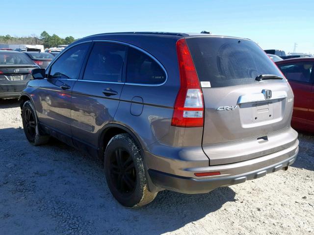 5J6RE3H70BL007389 - 2011 HONDA CR-V EXL GRAY photo 3