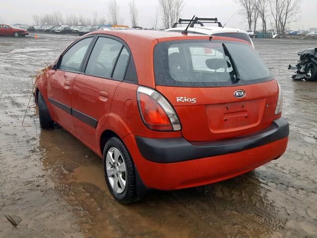 KNADE163166166136 - 2006 KIA RIO 5 RED photo 3