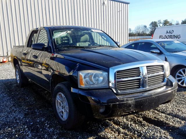 1D7HE48K17S166341 - 2007 DODGE DAKOTA QUA BLACK photo 1