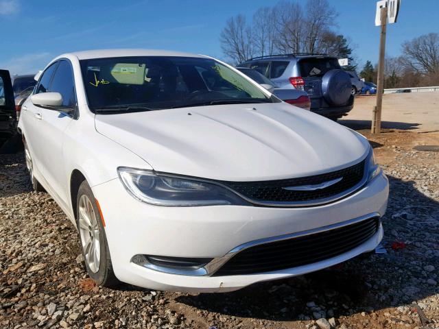 1C3CCCAB9GN117289 - 2016 CHRYSLER 200 LIMITE WHITE photo 1