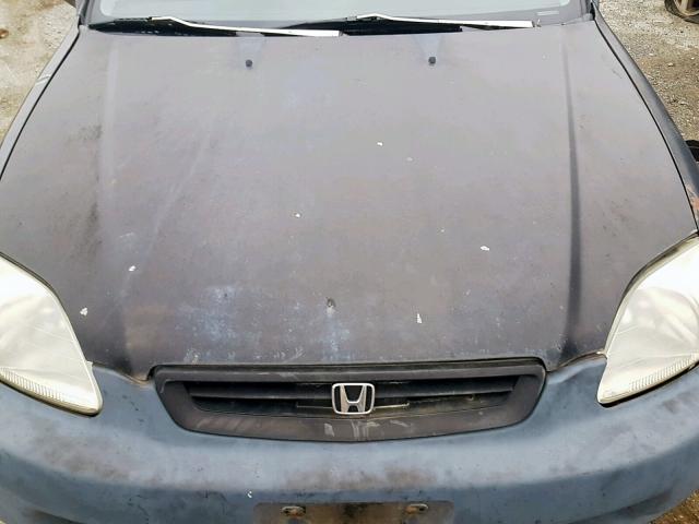 1HGEJ6120WL060892 - 1998 HONDA CIVIC DX BLACK photo 7