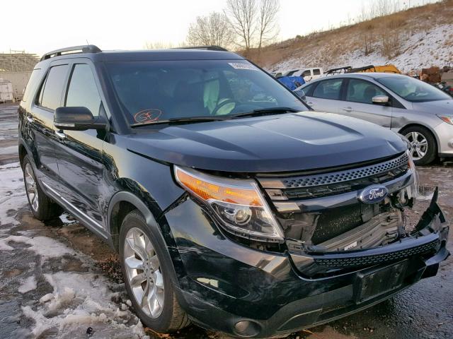 1FM5K8F81EGA54526 - 2014 FORD EXPLORER L BLACK photo 1