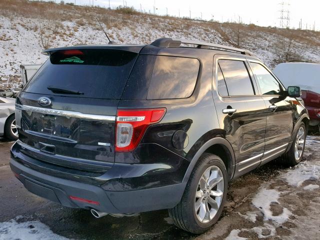 1FM5K8F81EGA54526 - 2014 FORD EXPLORER L BLACK photo 4