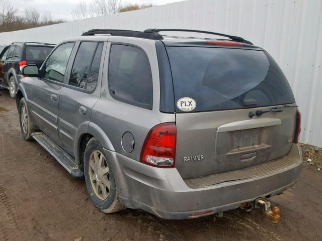 5GADT13S652159842 - 2005 BUICK RAINIER CX GRAY photo 3