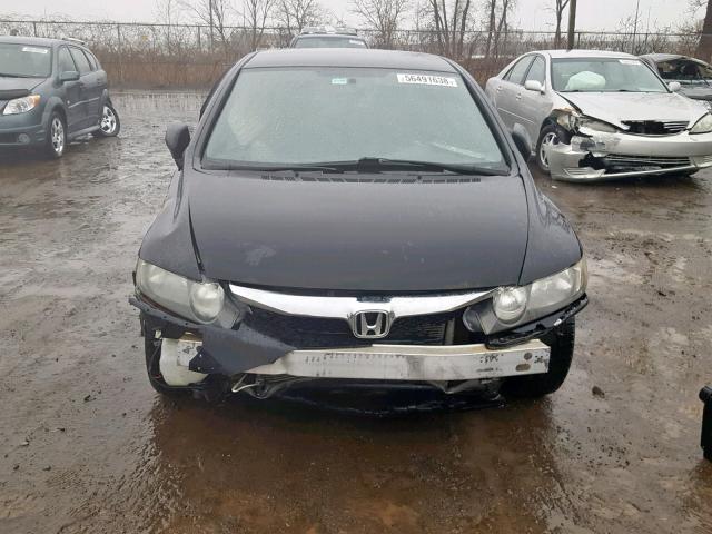 2HGFA1F22AH019184 - 2010 HONDA CIVIC DX BLACK photo 9