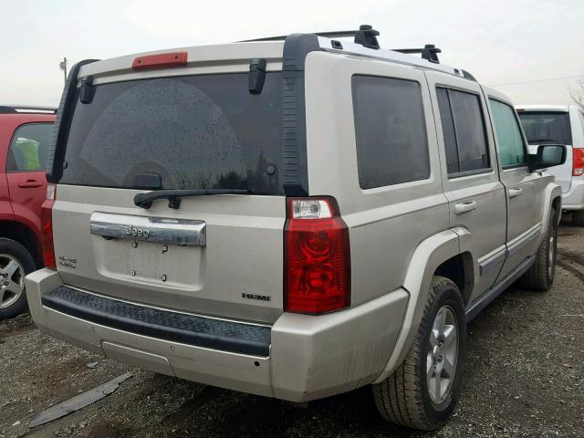 1J8HG58297C623359 - 2007 JEEP COMMANDER Krem foto 4