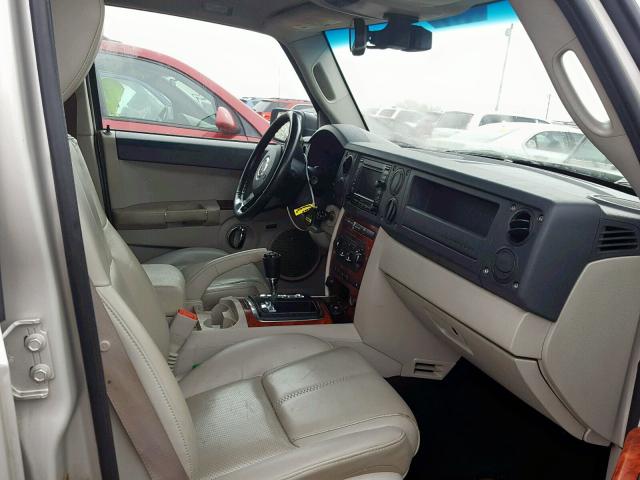 1J8HG58297C623359 - 2007 JEEP COMMANDER Krem foto 5