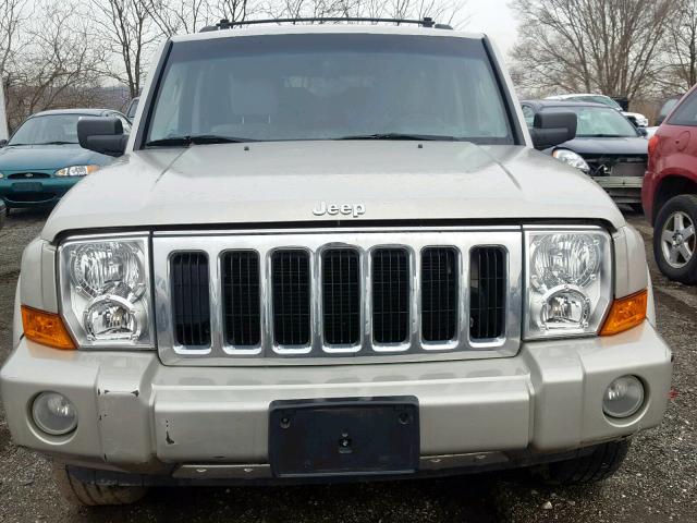 1J8HG58297C623359 - 2007 JEEP COMMANDER Krem foto 9