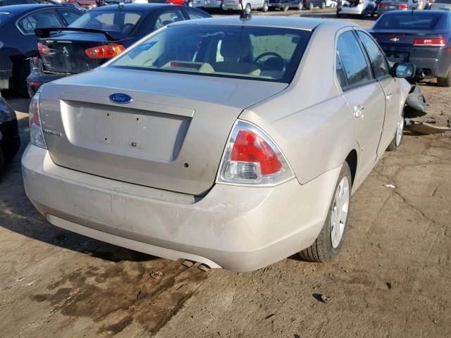 3FAHP06Z58R142270 - 2008 FORD FUSION S GOLD photo 4