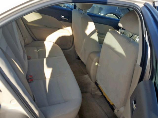 3FAHP06Z58R142270 - 2008 FORD FUSION S GOLD photo 6