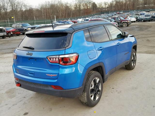 3C4NJDDB7JT168826 - 2018 JEEP COMPASS TR BLUE photo 4