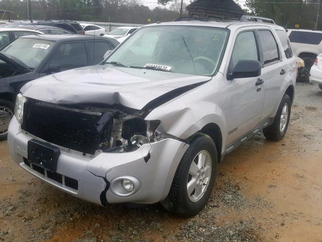 1FMCU03Z98KD42473 - 2008 FORD ESCAPE XLT SILVER photo 2