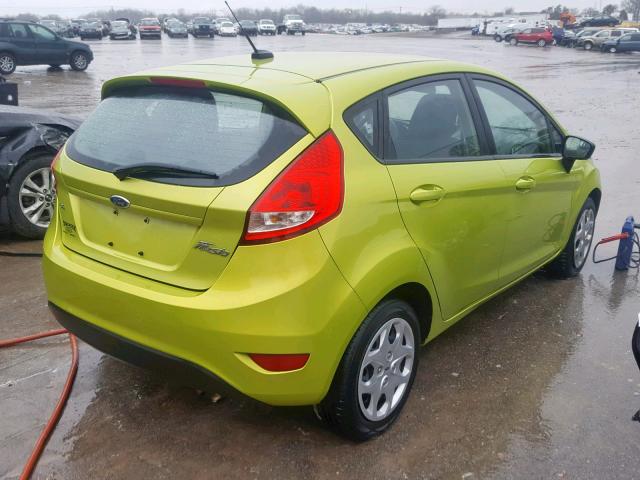 3FADP4EJXCM105352 - 2012 FORD FIESTA SE GREEN photo 4