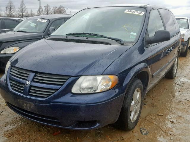 1D4GP45R25B435755 - 2005 DODGE CARAVAN SX BLUE photo 2