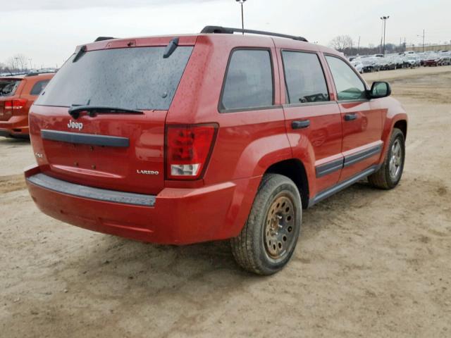 1J4GR48K95C642587 - 2005 JEEP GRAND CHER RED photo 4