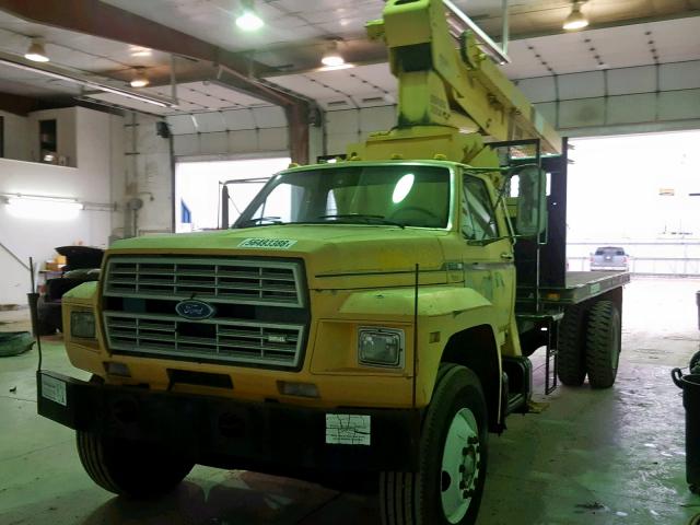 1FDPK87U2FVA60305 - 1985 FORD F8000 YELLOW photo 2