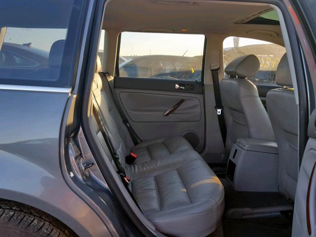 WVWYU63B65E137381 - 2005 VOLKSWAGEN PASSAT GLX 灰色 照片 6