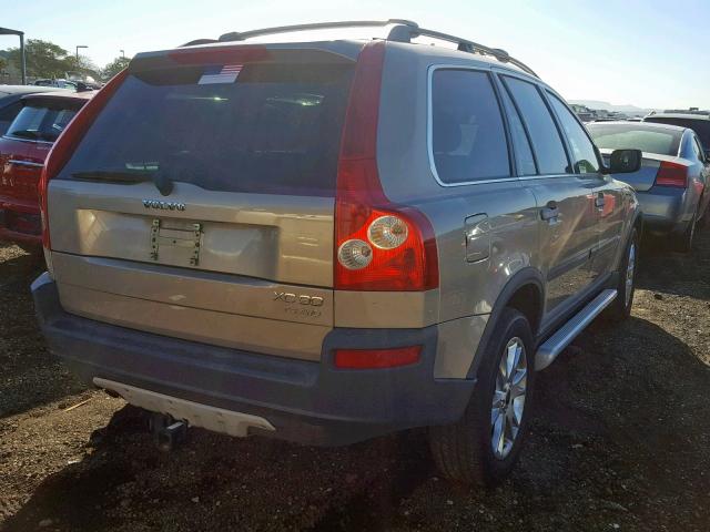 YV1CZ91H031001878 - 2003 VOLVO XC90 T6 GOLD photo 4