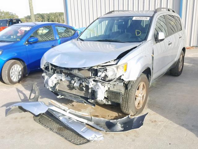 JA4MS31X87U010166 - 2007 MITSUBISHI OUTLANDER SILVER photo 2