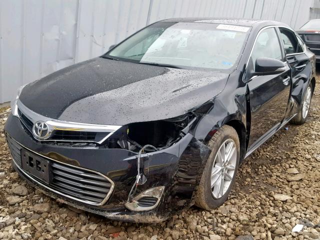 4T1BK1EB3FU147736 - 2015 TOYOTA AVALON XLE BLACK photo 2