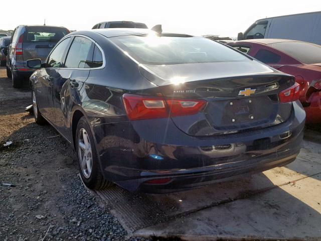 1G1ZB5ST4HF235654 - 2017 CHEVROLET MALIBU LS შავი ფოტო 3