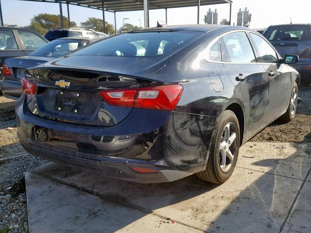 1G1ZB5ST4HF235654 - 2017 CHEVROLET MALIBU LS შავი ფოტო 4