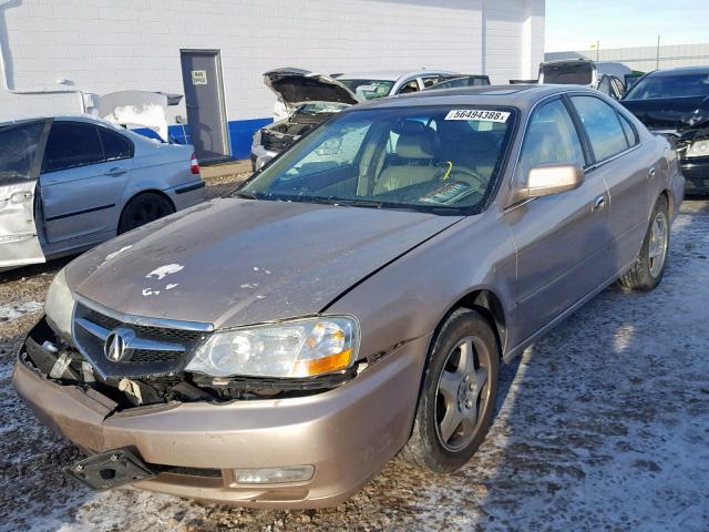 19UUA56662A000364 - 2002 ACURA 3.2TL GOLD photo 2