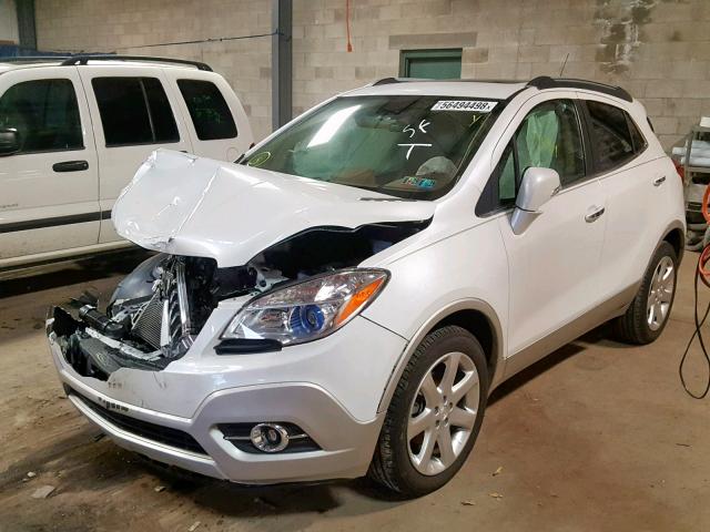 KL4CJCSB1FB188187 - 2015 BUICK ENCORE WHITE photo 2