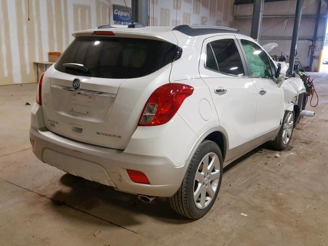 KL4CJCSB1FB188187 - 2015 BUICK ENCORE WHITE photo 4