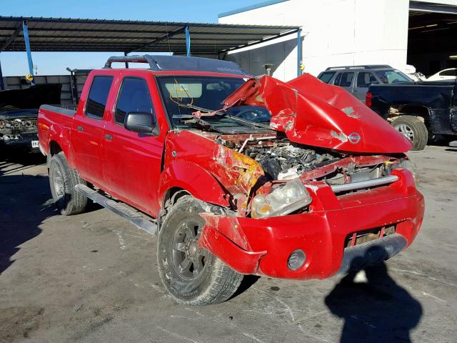 1N6ED27TX4C404379 - 2004 NISSAN FRONTIER C RED photo 1