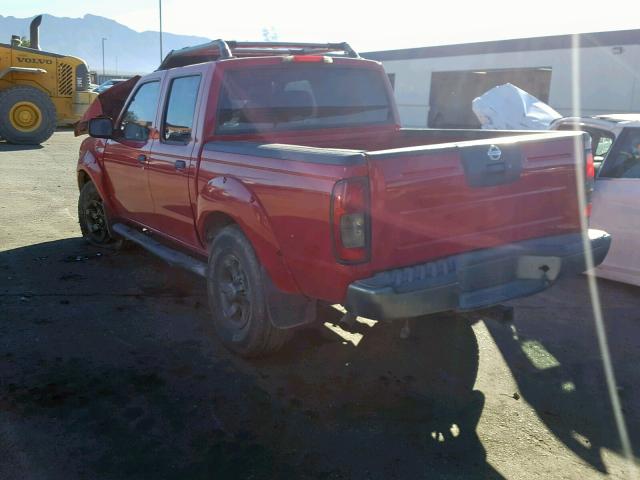 1N6ED27TX4C404379 - 2004 NISSAN FRONTIER C RED photo 3