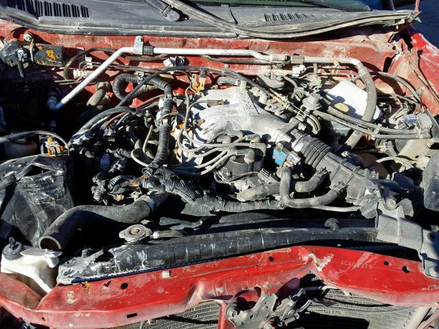 1N6ED27TX4C404379 - 2004 NISSAN FRONTIER C RED photo 7