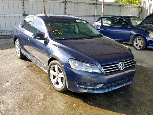 1VWBH7A3XCC031727 - 2012 VOLKSWAGEN PASSAT SE BLUE photo 1