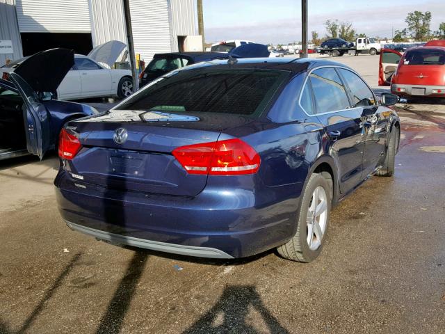 1VWBH7A3XCC031727 - 2012 VOLKSWAGEN PASSAT SE BLUE photo 4