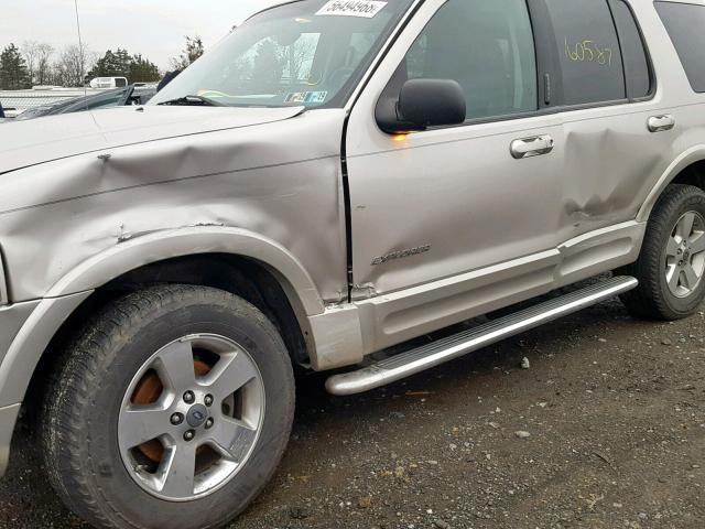 1FMDU75W64UA66932 - 2004 FORD EXPLORER L SILVER photo 9