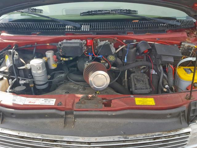 1GBDM19W1XB132142 - 1999 CHEVROLET ASTRO RED photo 7