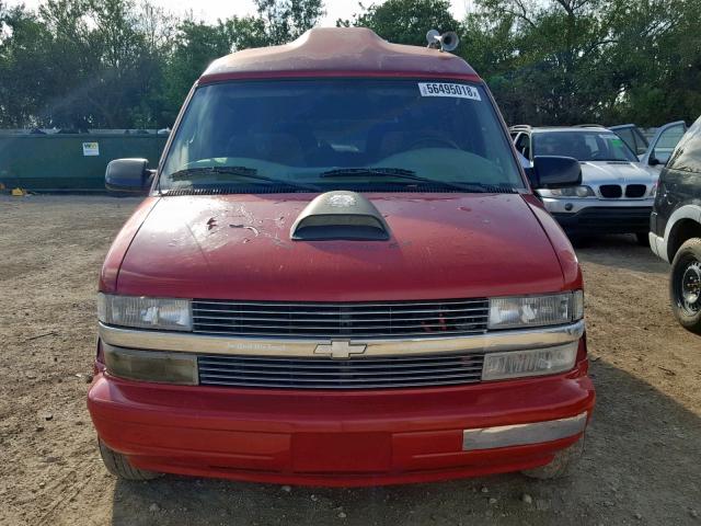 1GBDM19W1XB132142 - 1999 CHEVROLET ASTRO RED photo 9