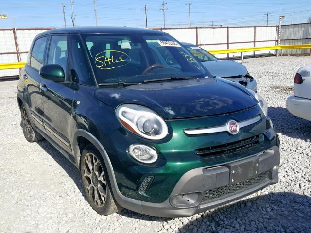 ZFBCFADH3EZ017821 - 2014 FIAT 500L TREKK GREEN photo 1