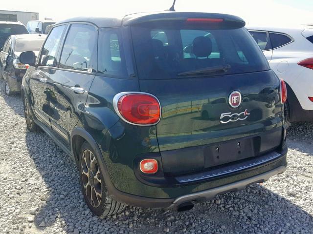 ZFBCFADH3EZ017821 - 2014 FIAT 500L TREKK GREEN photo 3