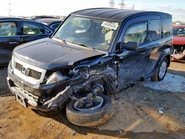 5J6YH2H76BL005935 - 2011 HONDA ELEMENT EX BLACK photo 2